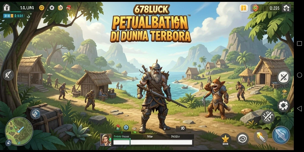 Screenshot gameplay 678LUCK menampilkan aksi seru di dunia terbuka.