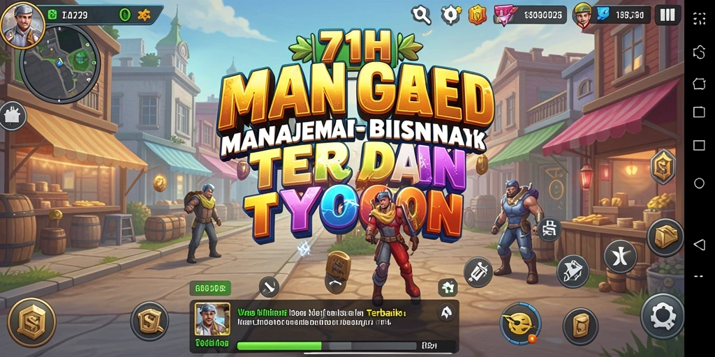 Tampilan gameplay mendalam dalam game Tycoon 71H yang menarik.