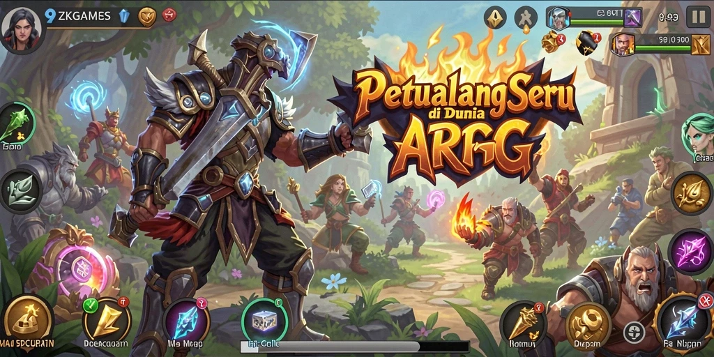 Tampilan gameplay dari 9ZKGAMES yang intens dan menarik.