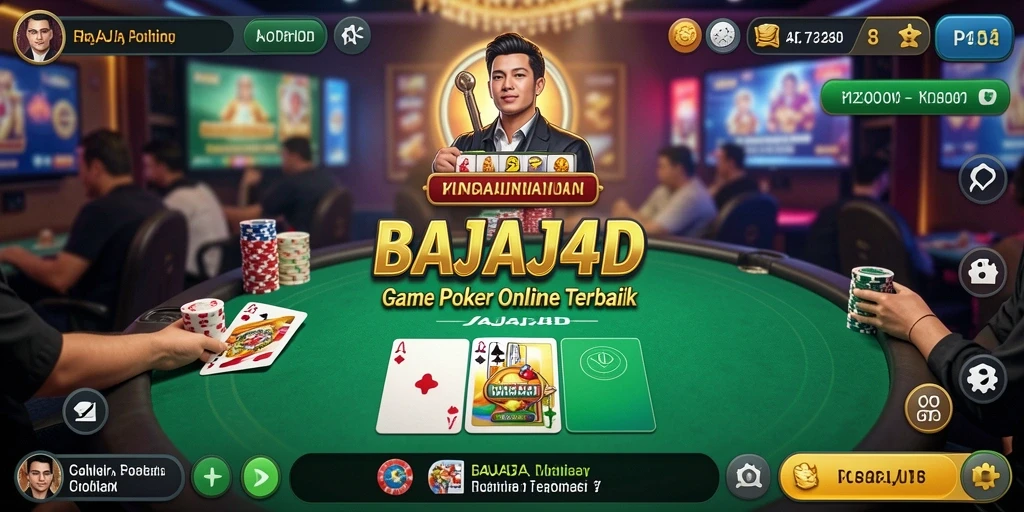 Screenshot gameplay BAJAJ4D menampilkan aksi poker yang mendebarkan.