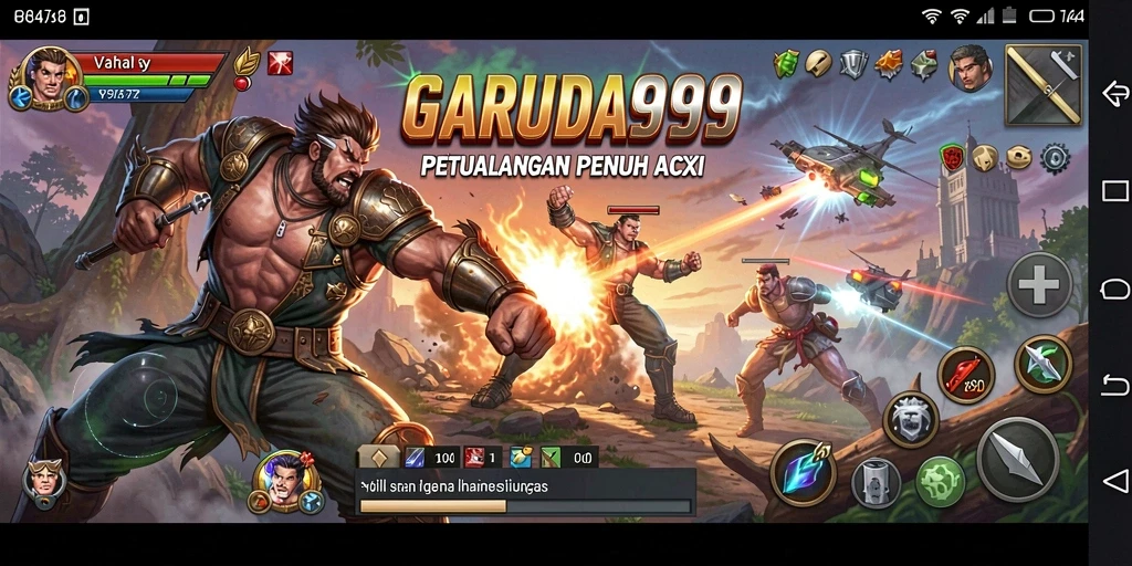 Tampilan mendebarkan dari gameplay GARUDA999 yang penuh aksi.