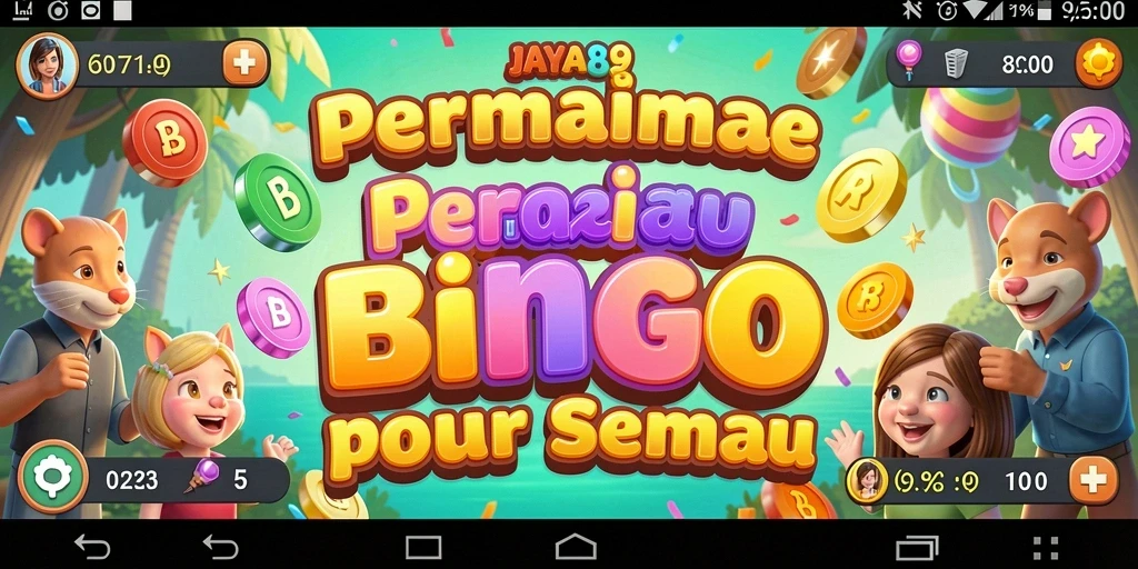 Tampilan gameplay JAYA89 yang menarik dan interaktif saat bermain Bingo.