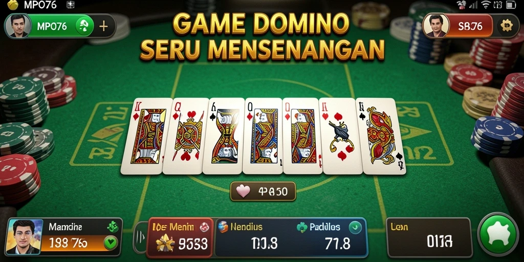 Screenshot gameplay MPO76 yang menampilkan aksi seru permainan Domino.
