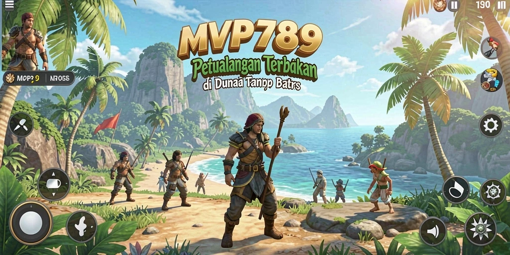 Tampilan gameplay Open World yang menakjubkan di MVP789.