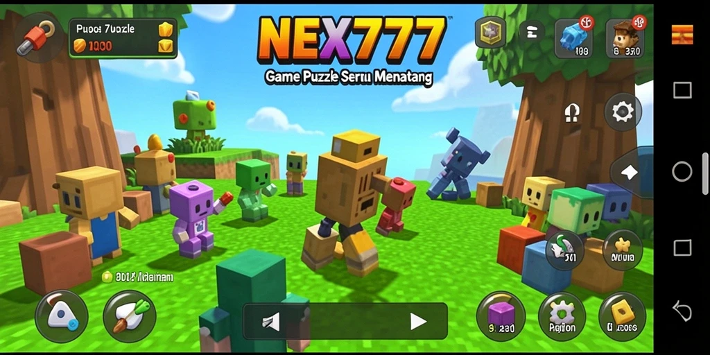 Tampilan gameplay NEX777 yang menarik dan penuh tantangan puzzle.