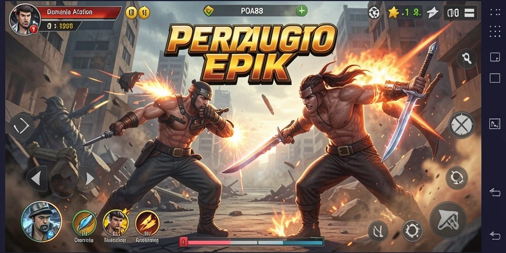 Tangkapan layar dari gameplay POA88 yang intens dan penuh aksi.