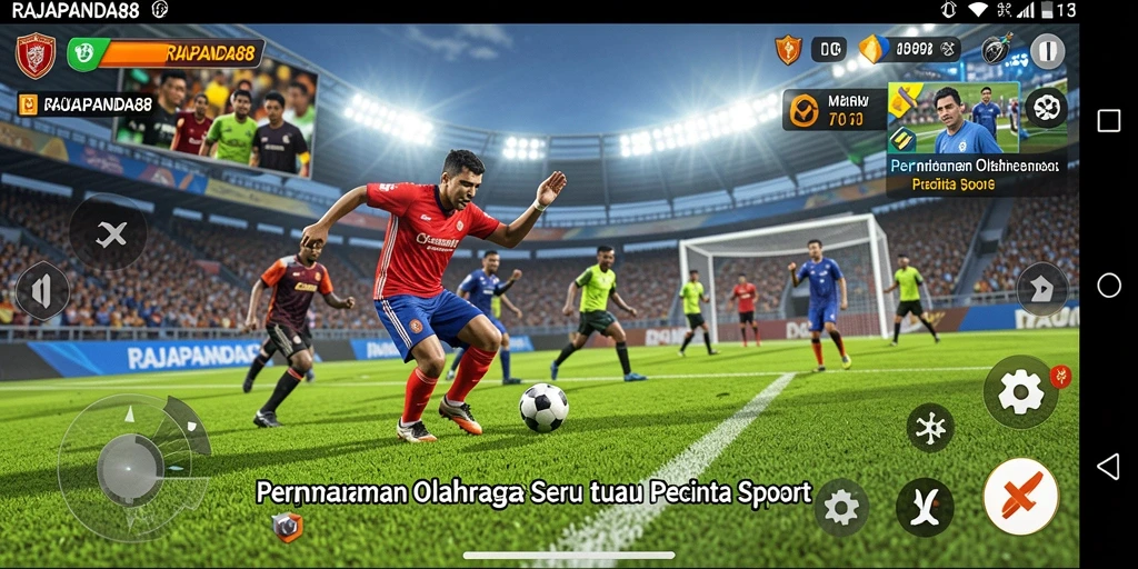 Tampilan gameplay yang mendebarkan dalam RAJAPANDA88.