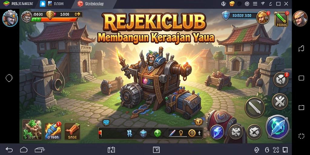 Screenshot dari gameplay REJEKICLUB menunjukkan aksi pertempuran yang seru.