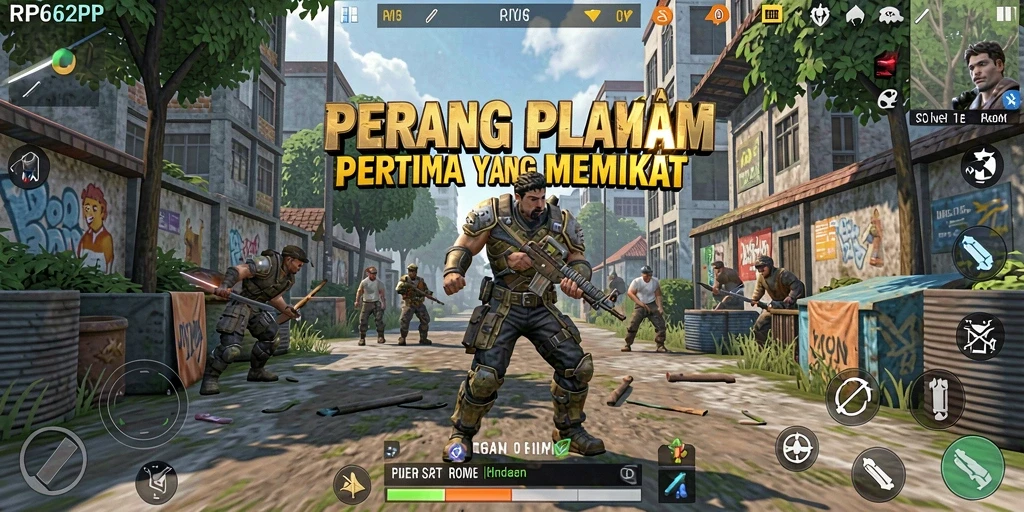Tampilan gameplay RP62RP menampilkan aksi pertempuran yang intens.