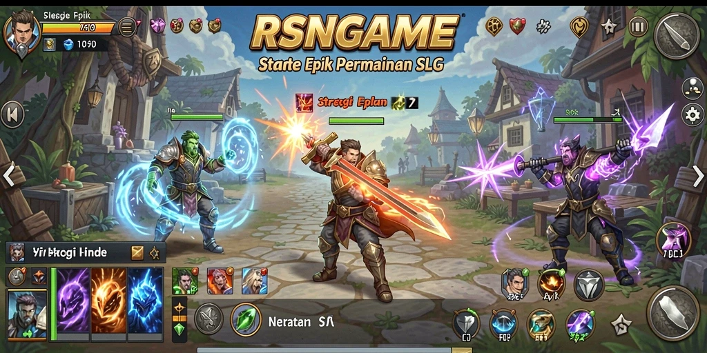 Tangkapan layar RSNGAME menunjukkan aksi strategi yang mendebarkan.
