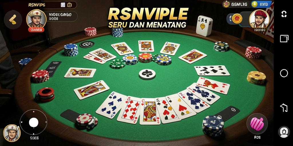 Screenshot gameplay RSNVIP6 saat seru bermain Gaple.