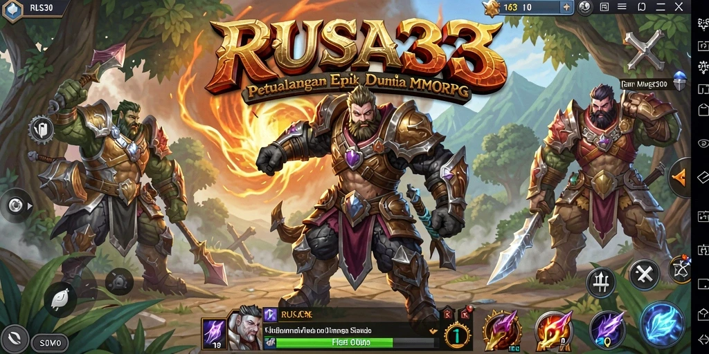 Screenshot gameplay RUSA33 menampilkan aksi seru dalam dunia MMORPG.