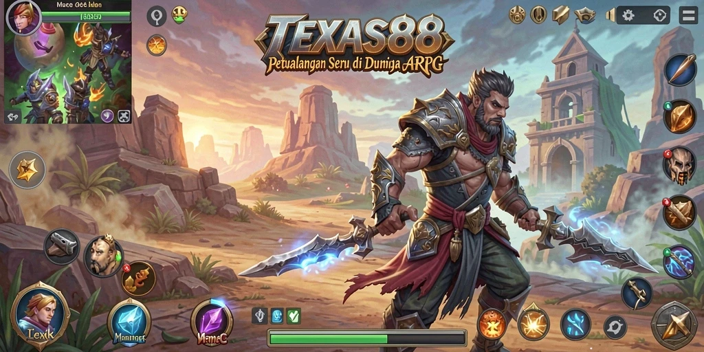 Tampilan gameplay seru dari TEXAS88 dengan pertarungan yang mendebarkan.