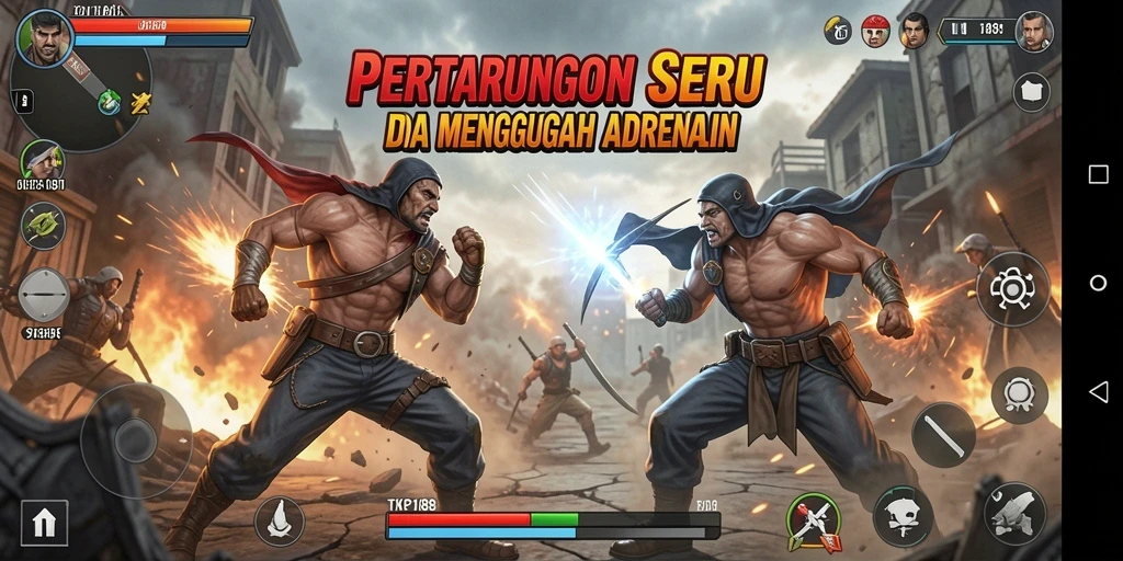 Gameplay seru dengan pertarungan mendebarkan di TKP188.