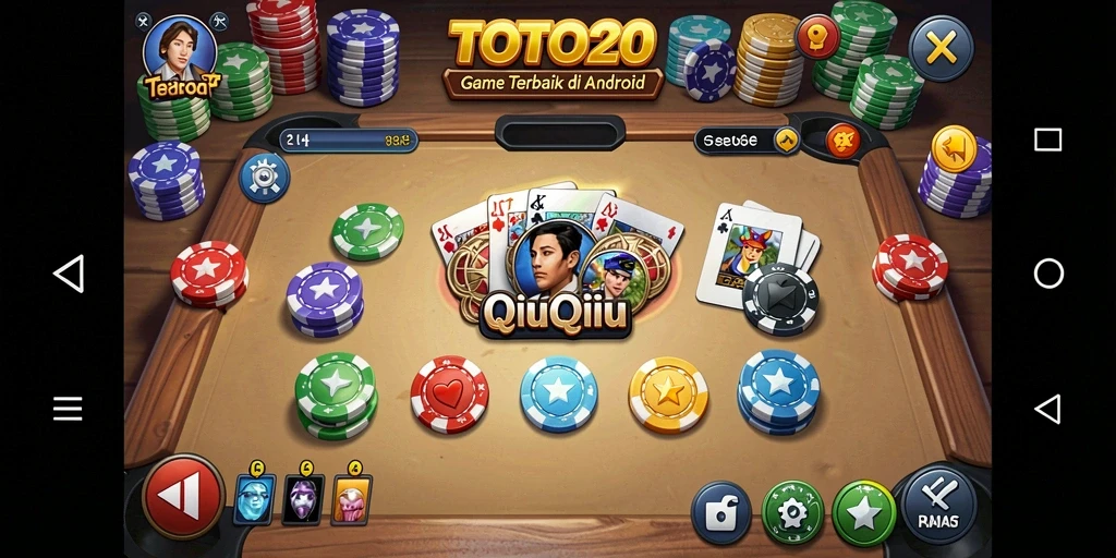 Screenshot TOTO20 menampilkan gameplay QiuQiu yang seru dan interaktif.