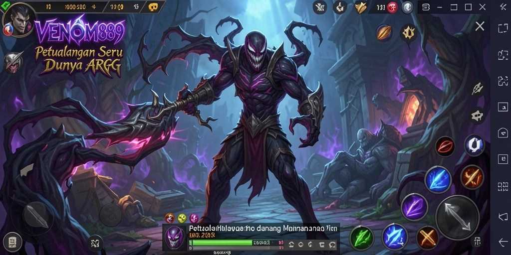 Gameplay seru di dunia fantasi VENOM889 yang menantang.